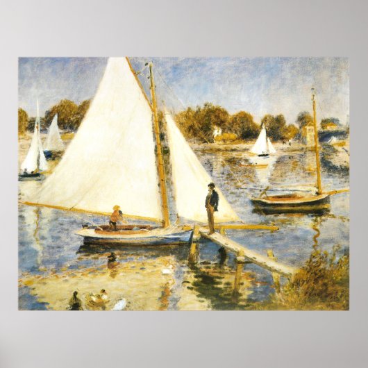 Poster La Seine à Argenteuil Auguste Renoir (Devant)