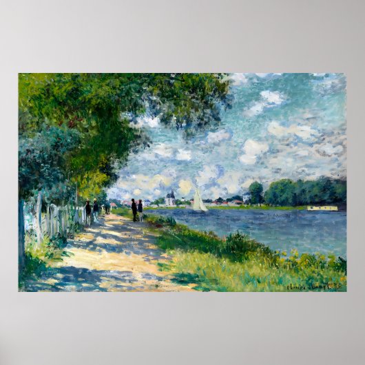 Poster LA SEINE A ARGENTEUIL-Claude Monet (Devant)