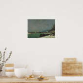 Poster La Seine au Pont d'Iena, hiver 1875 (Cuisine)