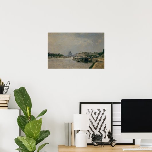 Poster La Seine du Quai de la Rapee (Bureau à domicile)