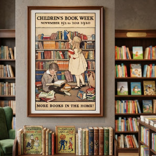 Poster La Semaine du livre pour enfants par Jessie Willco