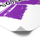 Poster La sensibilisation compte 7 Maladie d'Alzheimer (Coin)