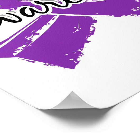 Poster La sensibilisation compte 7 Maladie d'Alzheimer (Coin)