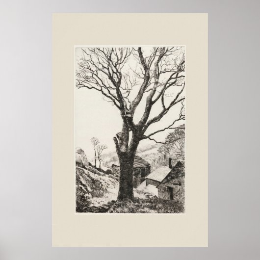 Poster La Sentinelle Cornwall Eleanor Hughes Réimpression (Devant)
