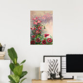 Poster La sérénité des oiseaux (Bureau à domicile)