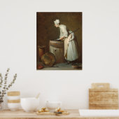 Poster La serveuse de sculpture - Jean-Siméon Chardin (Cuisine)