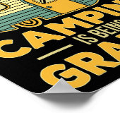 Poster La Seule Chose Que J'Aime Plus Que Le Camping Est (Coin)