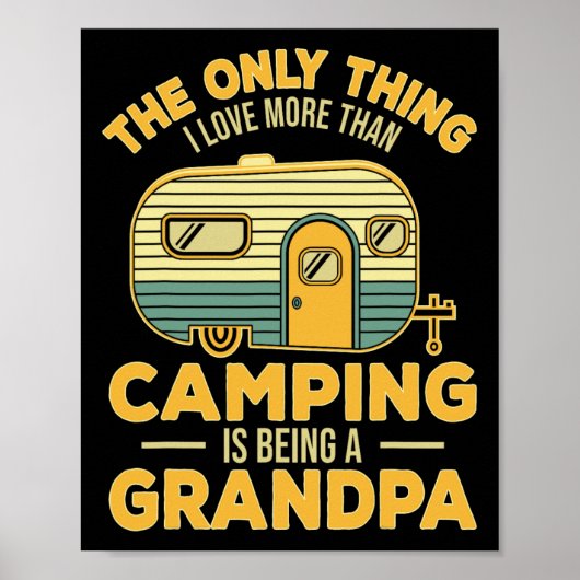Poster La Seule Chose Que J'Aime Plus Que Le Camping Est (Devant)