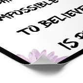 Poster La seule façon d'atteindre l'impossible est de : (Coin)