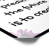 Poster La seule façon de prédire l'avenir est de le créer (Coin)