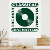 Poster La Seule Musique Classique (Cuisine)