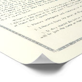 Poster La Seule vraie lettre de l'affiche de Jésus-Christ (Coin)