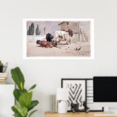 Poster La Siesta : Scène dans les Pyrénées orientales, 18 (Bureau à domicile)