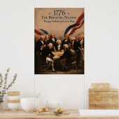 Poster La signature de la Déclaration d'indépendance (Cuisine)