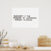 Poster "La simplicité est l'essence du bonheur." - Cédric (Cuisine)