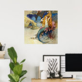 Poster "La sirène" de Warwick Goble (Bureau à domicile)