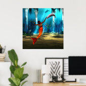 Poster La sirène et le dauphin (Bureau à domicile)
