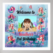 Poster La sirène magique sous le parti Anniversaire de en (Devant)