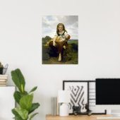 Poster La soeur aînée par Bouguereau (Bureau à domicile)