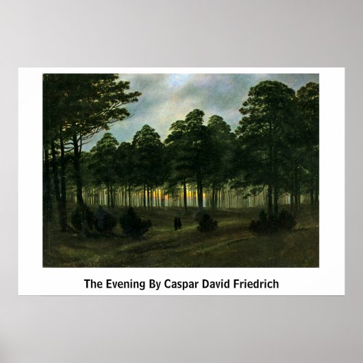 Poster La Soirée De Caspar David Friedrich (Devant)