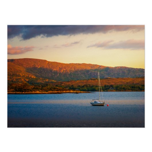 Poster La soirée dorée sur la baie de Kenmare (Devant)