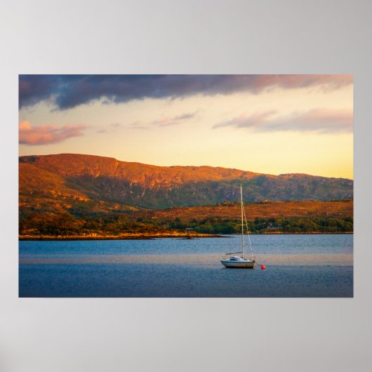 Poster La soirée dorée sur la baie de Kenmare (Devant)