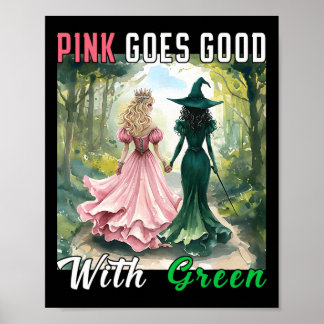 Poster La Sorcière Rose Va Bien Avec La Sorcière Hallowee