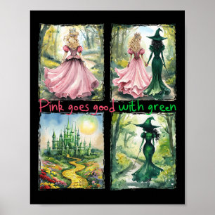 Poster La Sorcière Rose Va Bien Avec La Sorcière Hallowee