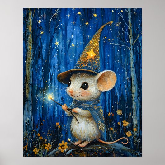 Poster La Souris Magique Enchantée Art Fantastique (Devant)
