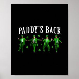 Poster La St Patrick drôle de Trump Paddy's Ck Shamrock i