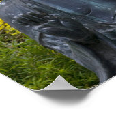 Poster La statue de Budda dans les Jardins Japonais (Coin)