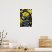 Poster La statue de Budda dans les Jardins Japonais (Cuisine)