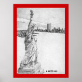 Poster "La statue de la liberté" (Devant)