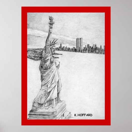 Poster "La statue de la liberté" (Devant)