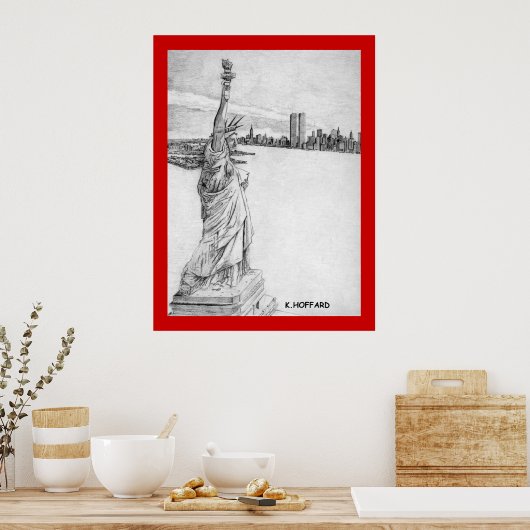 Poster "La statue de la liberté" (Cuisine)