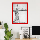 Poster "La statue de la liberté" (Bureau à domicile)
