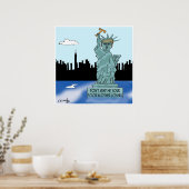 Poster La statue de la liberté de Trump (Cuisine)