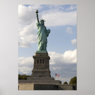 Poster La statue de la Liberté sur l'île de Liberty à New