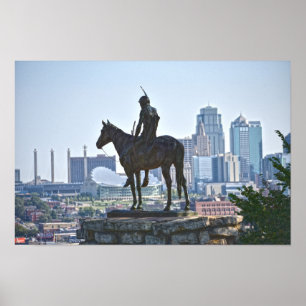 Poster La statue du Scout, Kansas City