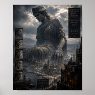 Poster La Statue Qui Bouge D'Un Pouce Par An