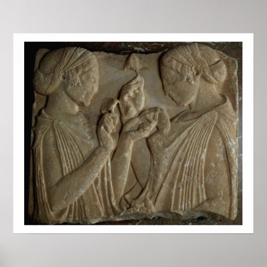 Poster La stèle de Pharsalos dépeint la glorification de (Devant)