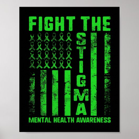 Poster La stigmatisation Sensibilisation à la santé menta (Devant)