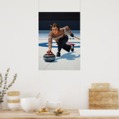 POSTER LA STRATÈGE DU CURLING (Cuisine)