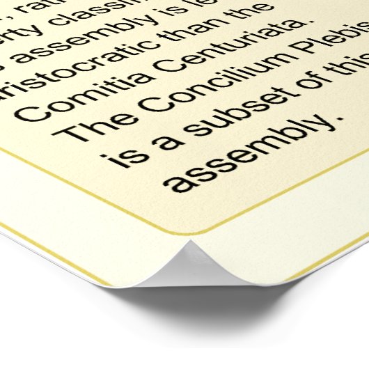 Poster La structure constitutionnelle de la République ro (Coin)