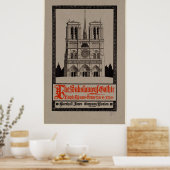 Poster La substance de la cathédrale architecturale gothi (Cuisine)