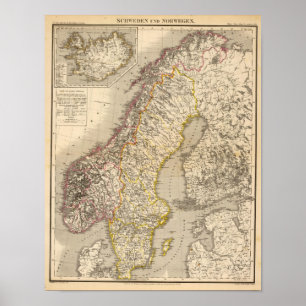 Poster La Suède et la Norvège 5