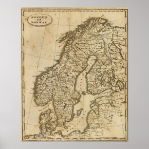 Poster La Suède, Norvège 3