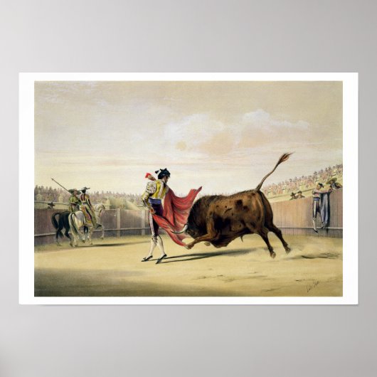 Poster La Suete de la Capa, 1865 (colour litho) (Devant)