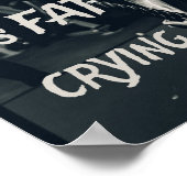 Poster La sueur est Gras Pleurer Motivationnel (Coin)