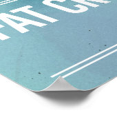 Poster La sueur est juste grasse pleurer - style modèle - (Coin)